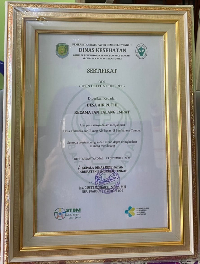 Album : SERTIFIKAT ODF DESA AIR PUTIH